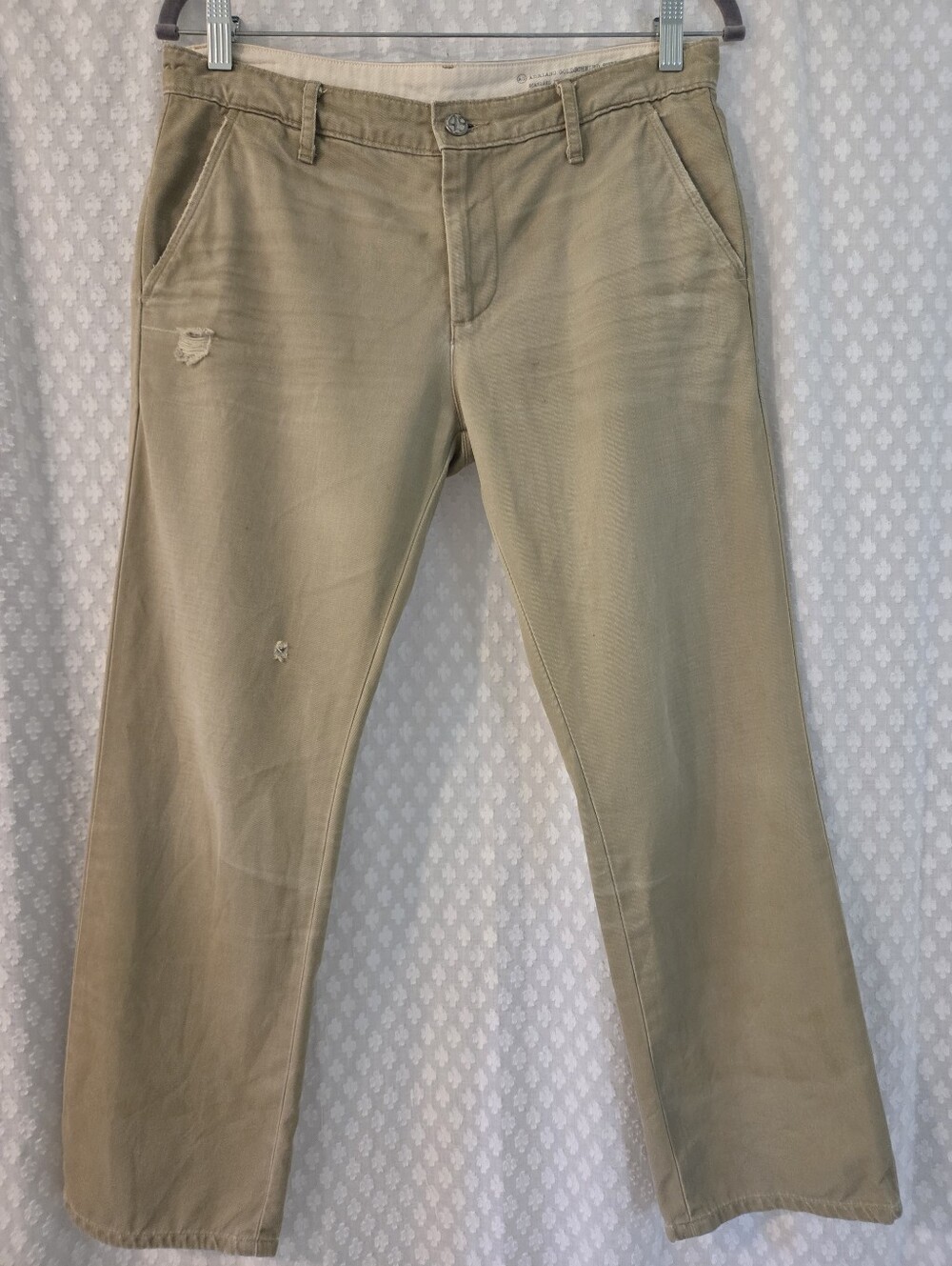 Adriano Goldschmied Supply Ex-Boyfriend Khaki Crop AG Size 27